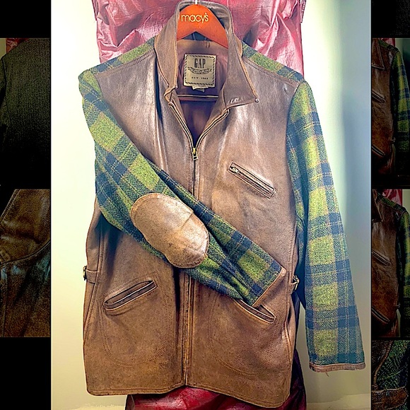 GAP Other - Genuine Leather and Wool Jacket